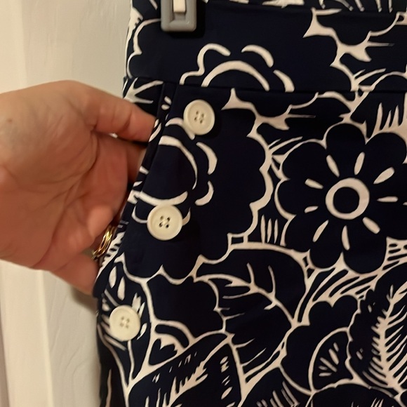 TALBOTS CANVAS A-LINE SKIRT - LEAFY TROPICAL women’s size 6 - Picture 3 of 7